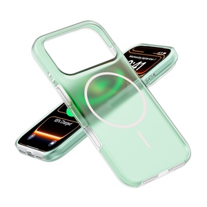 Coque de téléphone magnétique translucide compatible avec bouton IA, finition mate dépolie anti-traces de doigts, protection intégrale pour iPhone 17 16 15 14 Pro Max - Product Image 5