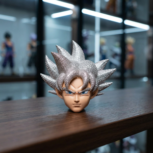 Colgante de Plata 925 con Moissanita, Diseño de Cara de Anime, Corte Brillante Redondo, Microincrustaciones, Unisex, 55g, Regalo de Joyería - Product Image 6