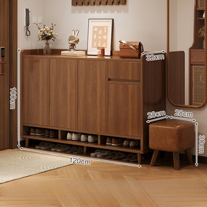 <span class=keywords><strong>Mueble</strong></span> <span class=keywords><strong>Zapatero</strong></span> de Madera Maciza de Estilo <span class=keywords><strong>Moderno</strong></span> para Entrada, con Almacenamiento Multifuncional Apilable, para Apartamentos y Hoteles - Product Image 6