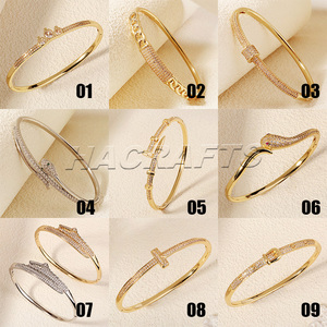 Bracciale di Lusso con Diamanti Fornito dalla Fabbrica, Gioiello Aperto per Uomo e <span class=keywords><strong>Donna</strong></span>, <span class=keywords><strong>Regalo</strong></span> per San Valentino - Product Image 6