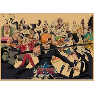 40 stilleri 30*42cm Poster karikatür Bleach saki saki Ichigo Hitsugaya Toshiro Ishida Uryuu Anime posterler yaşam oda duvar dekorasyonu