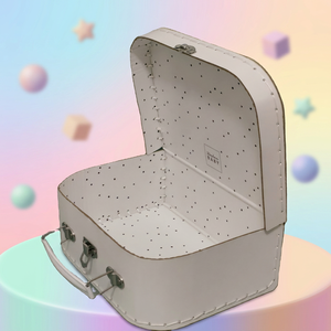 Scatola Regalo per Neonati, Valigetta in <span class=keywords><strong>Cartone</strong></span> Impermeabile con Manico e Chiusura Metallica, Vendita all'Ingrosso - Product Image 1