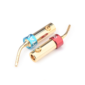 Mạ Vàng Chuối âm thanh cắm Hifi vít thiết bị đầu cuối cho loa cáp pin dây âm thanh video pin cắm cho HIFI loa khuếch đại - Product Image 5