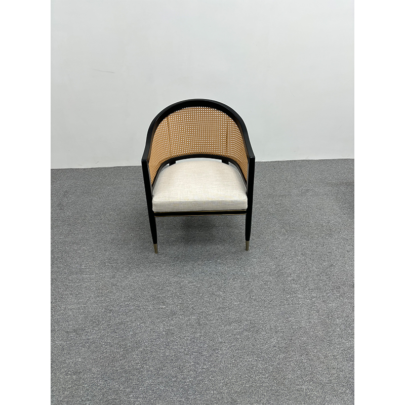 Modern new indoor furniture dinning chair leisure rattan high-end living room dinning table and chair