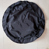 Sac fourre-tout convertible 2-en-1 avec tapis de pique-nique épais, imperméable et doux, pliable, noir et marron, pour le sport, le camping et le shopping