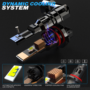 ไฟหน้า LED อัตโนมัติ H1 H7 HB4 HB3 H11 9005 9016 H4อุณหภูมิ6000K ไฟ LED 12V 24V LED Silverado 2500 - Product Image 5