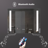 BATHNOLOGY Miroir LED de bain intelligent au design moderne Miroir lumineux rectangulaire de haute qualité pour la salle de bain