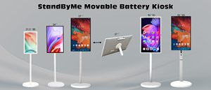 หน้าจอสัมผัสในร่ม VETO ขนาด 32 นิ้ว พร้อมแบตเตอรี่ กล้อง 13MP ระบบ Android 4K UHD สมาร์ททีวีแบบพกพาติดล้อ - Product Image 6