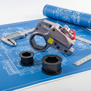 ประแจแรงบิดไฮดรอลิกแบบหกเหลี่ยม ENERPAC รุ่น 4XLCT พร้อมปลอกลดขนาด - Product Image 1