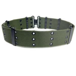 56mm <span class=keywords><strong>de</strong></span> large crochet boucle laiton 3 rangées oeillets armée vert Nylon Durable Stable Web ceinture - Product Image 2