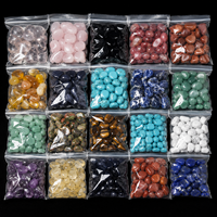 100g/sac Pierres d'agate naturelle, améthyste, cristaux roulés, pierres de guérison, pierres précieuses Feng Shui, vente en gros, pierres de cristal en vrac