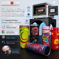Machine d'impression cylindrique à 360 degrés pour bouteilles, imprimante jet d'encre haute vitesse, imprimante numérique rotative UV pour cylindres