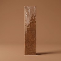 Teja de Barro Rio 6x25 cm, 8 mm de Grosor, Acabado Brillante, Bordes Irregulares