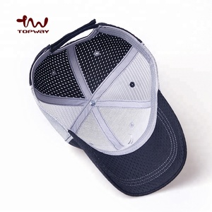 Least wholesale <strong>PE</strong> sports Vintage hats baseball-mesh Cap Trucker of 6 pane trucker hat With embroidery - Product Image 5
