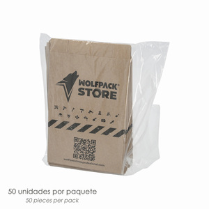 Sacchetto in Carta Kraft 12x20 cm Negozio Wolfpack (50 unità) - Product Image 5