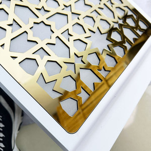 Ornamento Islamico in Acrilico Dorato e <span class=keywords><strong>Legno</strong></span> 63x30x3cm, Insegna per Moschea, Decorazione per Casa Musulmana - Product Image 6