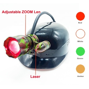 BOMARTE Đèn Săn Bắn Coyote Da Dê Led Siêu Sáng Rằn Ri Đèn Mũ Sạc Có Thể Thu Phóng Được Laser Màu Xanh Lá Đỏ Vàng Luz De Caza - Product Image 2