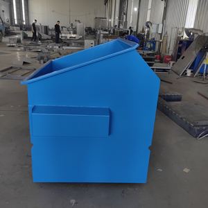 صناديق تحميل أمامية للمقطورة 6 Cbm صندوق قمامة خارجي رافعة شوكية - Product Image 6