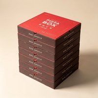 Scatole per Pizza Personalizzate con Logo, 13 Pollici, Scatola in Plastica per Pizza, Scatole Ondulate per Consegna, Scatole per Asporto Pizza Stampate su Misura