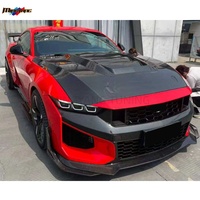 Kit carrosserie en fibre de carbone directement de l'usine pour Ford Mustang S650 2024+ - Amélioration style SC : Lame de pare-chocs avant, capot, diffuseur arrière, kit tuning
