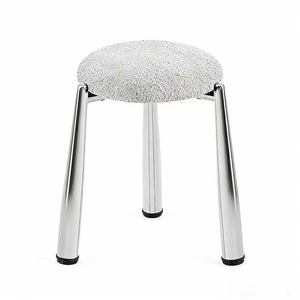 Tabouret empilable en tissu souple pour invités, tabouret de rechange pour usage domestique, tabouret de rangement et de coiffure luxueux et haut de gamme - Product Image 2
