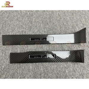 Seuils de porte en fibre de carbone pour Rolls Royce Cullinan, seuil de porte extérieur de remplacement avec plaque LED, panneau de protection, kits de carrosserie - Product Image 3