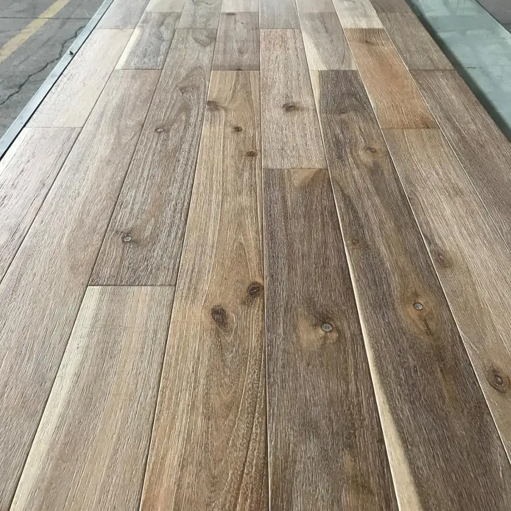 2022新着無垢材屋内使用18X120XRL大きな葉アカシア木製寄木細工の床