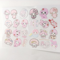Paquete de Pegatinas de Ovejas Rosadas Kawaii, Lindas Pegatinas de Anime de Dibujos Animados, Impermeables, para Decoración de Álbumes de Recortes, Teléfonos y Computadoras Portátiles