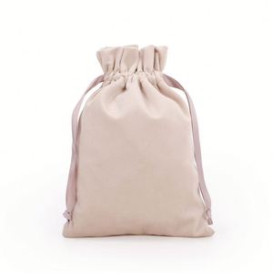 2025 Hot Sale Custom Recycle Organic Muslin Cotton Canvas Fabric Drawstring Shoe <b>Bag</b> With Logo - Product Image 2