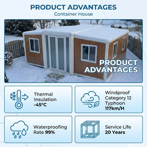 Casa Container Espandibile Prefabbricata Portatile da 20 piedi, Completamente Arredata, a Montaggio Rapido, per Appartamenti - Product Image 3