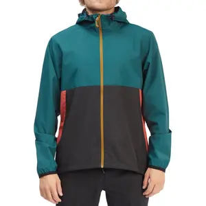 wholesale color block nylon windbreaker jacket men custom outdoor running jacket men windbreaker tracksuit waterproof jacket