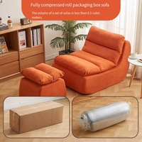 Canapé inclinable moderne à deux places - Chaise longue pliable, confort extra doux pour le salon, la chambre à coucher, le balcon