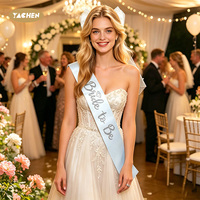 YACHEN Ensemble Nœud Cheveux, Voile et Écharpe pour Future Mariée, Cadeau de Fête Prénuptiale, Fiançailles, Enterrement de Vie de Jeune Fille, Décorations de Fête pour Future Mariée
