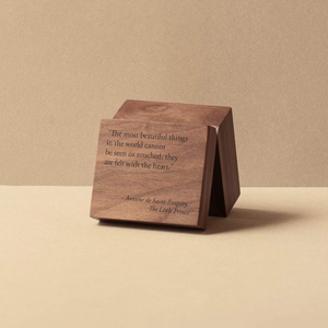 مخصص من خشب الجوز الخشبي الكلاسيكي الصغير + 50 نغمات متوفرة حركة كرنك - Product Image 3