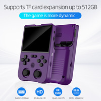 Consola de Juegos Portátil para Niños, Jugadores Individuales, Divertida, Muy Portátil con Tarjeta de Memoria de 64 GB