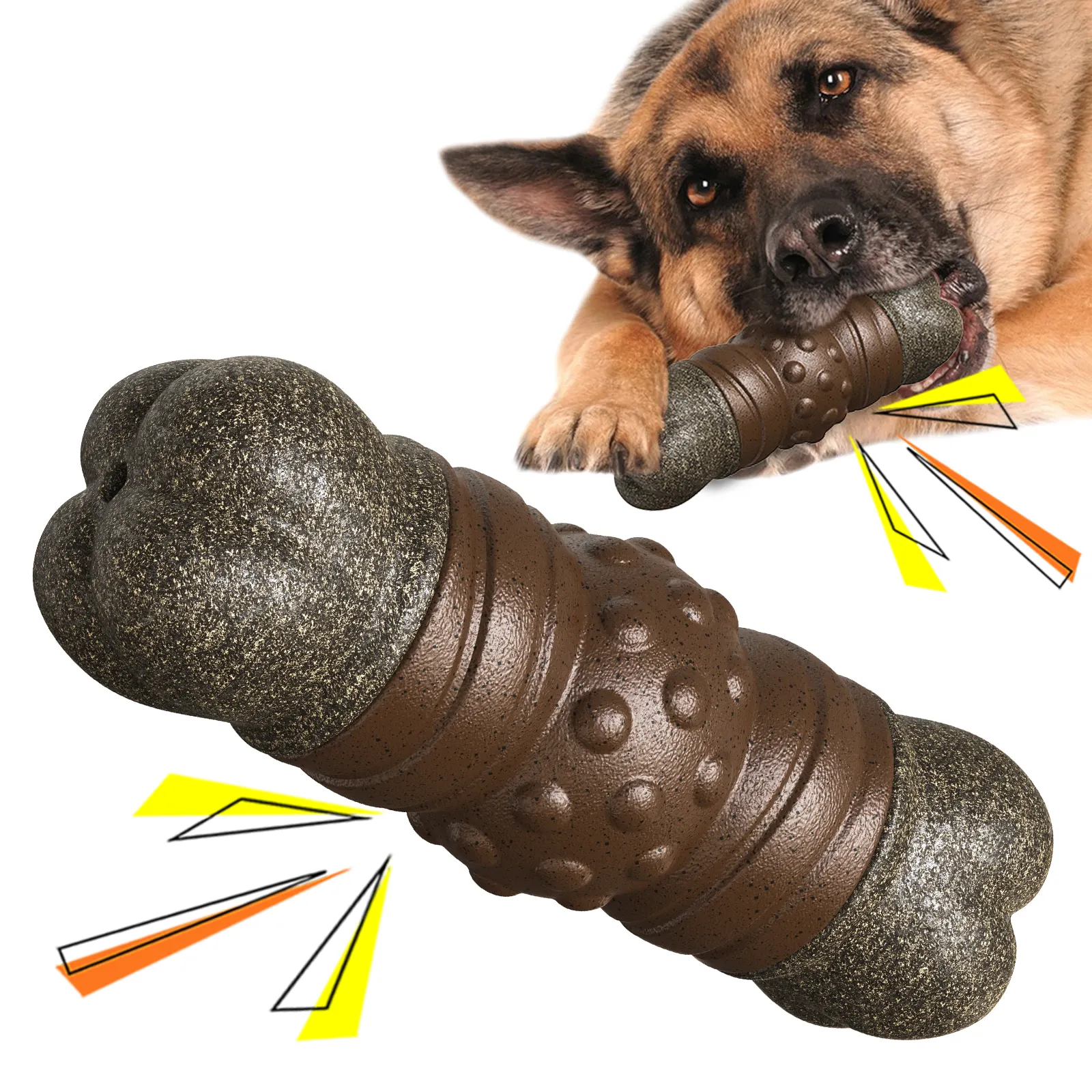Hot Selling Pet Toy Squeaking Sound Bone Dog Bite toy dog Interactive Chewing Teeth Grinding Toy