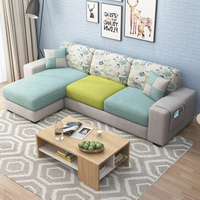 Canapés d'angle extensibles simples en forme de L de haute qualité Runwood Wholesale pour salon d'appartement