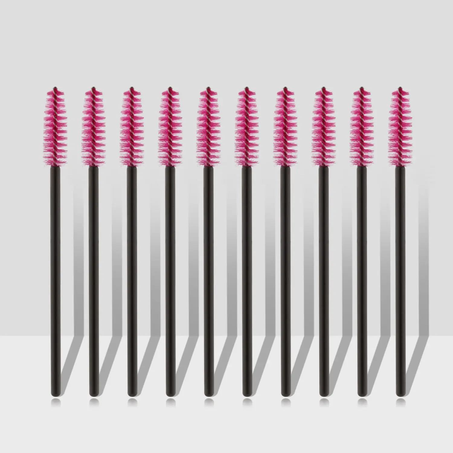 Disposable Mascara Brush Eyelash Curler Wand Black Pink makeup brush