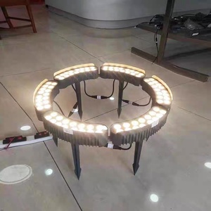 Lumière LED circulaire en aluminium pour palmier, haute luminosité, <span class=keywords><strong>solaire</strong></span>, 48W 60W 72W, projecteur <span class=keywords><strong>solaire</strong></span> extérieur pour arbre - Product Image 3