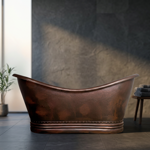 อ่างแช่เท้าทองแดงแบบเดี่ยวและแบบคู่ ดีไซน์ขาแบบกรงเล็บ - Product Image 3