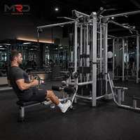 Máquina de Gimnasio Multifuncional de 16 Estaciones con Cable Cruzado, Polea Superior, Remo Bajo, Curl de Brazo, Press de Tríceps para Entrenamiento de Fuerza