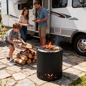 Réchaud de <span class=keywords><strong>camping</strong></span> pliable compact, design en titane pour économiser de l'espace, rangement dans le coffre de voiture et transport facile pour la randonnée et les voyages - Product Image 5