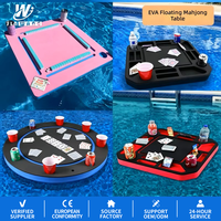 Table de Mahjong flottante pour adultes 369 JW-620 en EVA pour parcs aquatiques et piscines, table de jeu mobile en mousse pour l'extérieur