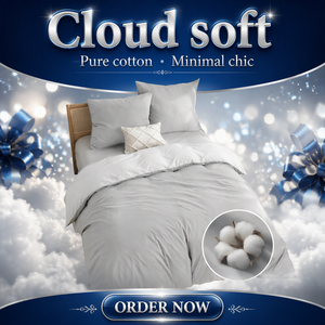 Dreamzie - Juego <span class=keywords><strong>de</strong></span> Ropa <span class=keywords><strong>de</strong></span> <span class=keywords><strong>Cama</strong></span> <span class=keywords><strong>de</strong></span> Algodón, <span class=keywords><strong>Funda</strong></span> Nórdica <span class=keywords><strong>de</strong></span> 150/<span class=keywords><strong>160</strong></span> cm, 220x240 cm, con Cierre + 2 Fundas <span class=keywords><strong>de</strong></span> Almohada <span class=keywords><strong>de</strong></span> 65x65 cm, Reversible, Color Gris Claro - Product Image 3