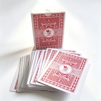 Cartes à jouer en PVC imperméables de haute qualité, logo personnalisé, prix avantageux, matériau PVC OEM, 100% plastique PVC neuf