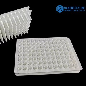Plaque PCR 96 puits compatible Biorad ABI, non-bordée, en polypropylène blanc, pour réaction PCR en temps réel - Product Image 2