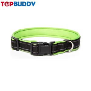 Nylon weich gepolsterte hund kragen mit reflektierende strap für mittlere und große hund - Product Image 3