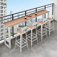 Ensemble de tabourets de bar en métal de luxe avec dossier, pour intérieur et extérieur, idéal pour tables et chaises de bar