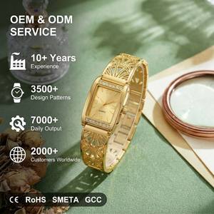 Reloj de Cuarzo Clásico Vintage con Correa de Esqueleto para Mujer, Logotipo Personalizado OEM - Product Image 2