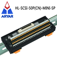 Servo SCSI50 SCSI 50 Feder klemmen Breakout Board DIN-Schienen montage 50-poliges 0,05 "Mini D-Band/MDR-Buchsen schnitts telle modul
